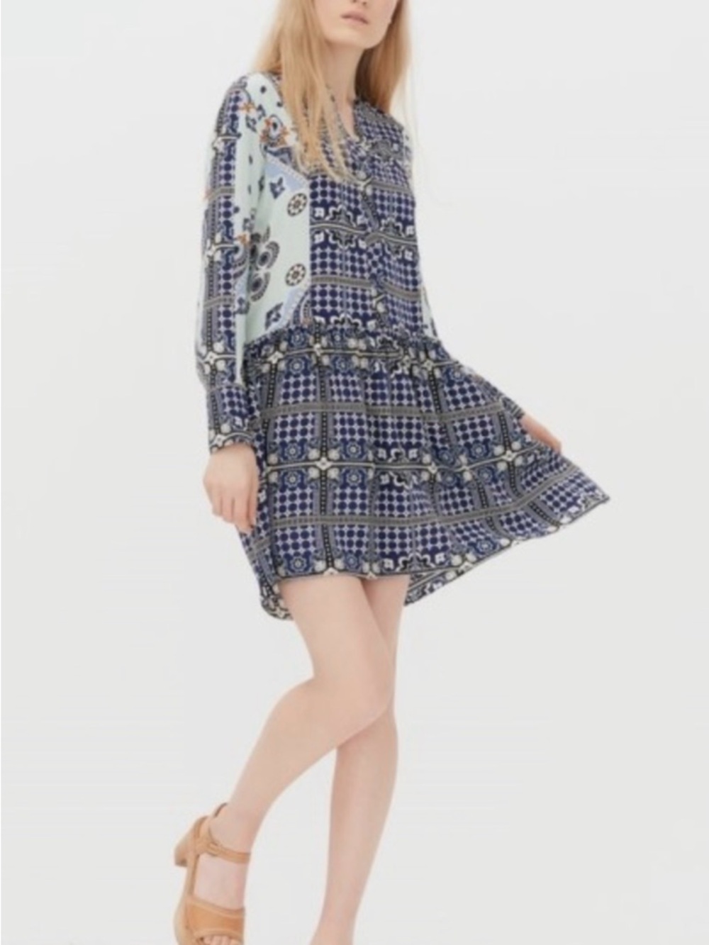 Sandro Paris Silk Mini-Dress